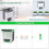 Kitchen Bin Plastic Folding Wall Mounted for Cupboard Door Hanging Trash Can 8L (White) 2