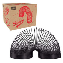 Les collectionneurs slinky le jouet de spring de marche d'origine Black Metal Slinky Favors Favors Fidget Toys Kids Toys pour les enfants de 5 an