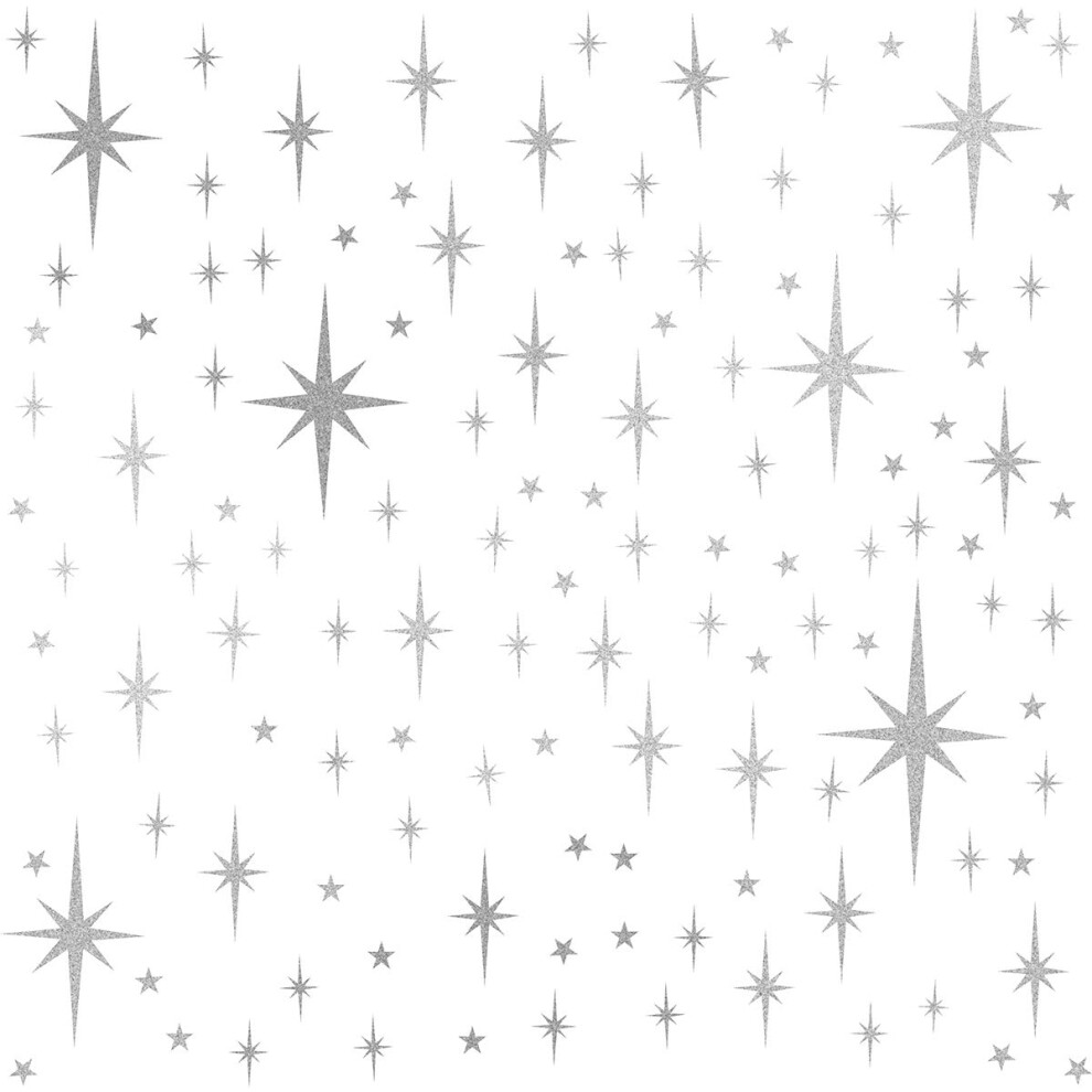 Easma Retro Starburst Wall Decals Star Wall Stickers Atomic Star Wall Decals Geometric Wall Decor Modern Nursery Decor Peel And Stick Stars(116Pcs)
