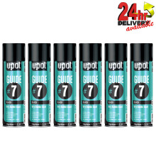 6 x U-Pol Guide #7 Dry Powder Coat 450ml Aerosol - Wet Filler Paint Defect UPOL