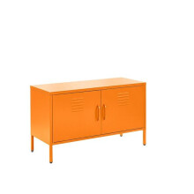 Oranje Metalen TV-meubel Retro Laag Dressoir Buffet Retro 100cm