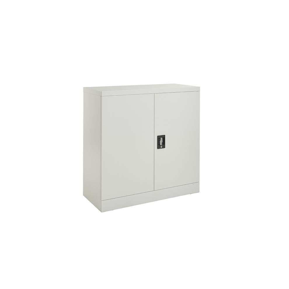 Metal Storage Cabinet Steel Filing cabinet with 1 Shelf - 2 Door Lockable Filing Cabinet for Office, Garage, Kitchen, Workshop.