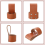Leather Hammer Stand, Premium Stand with Belt Loop, Multi-Tool Small Ax Holder Case 5