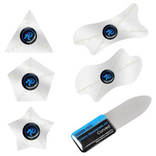 6PCS/Set Ultra-fino 0,1 mm Profissional Aço Inoxidável Curvo Spudger Pry Blade Repair Ferramenta de Abertura