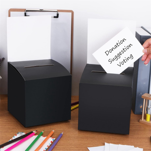 Δωρεά 12-pack Raffle Box for Raising, ψηφοδέλτιο με υποδοχή εισιτηρίου και αφαιρούμενο τίτλο 2