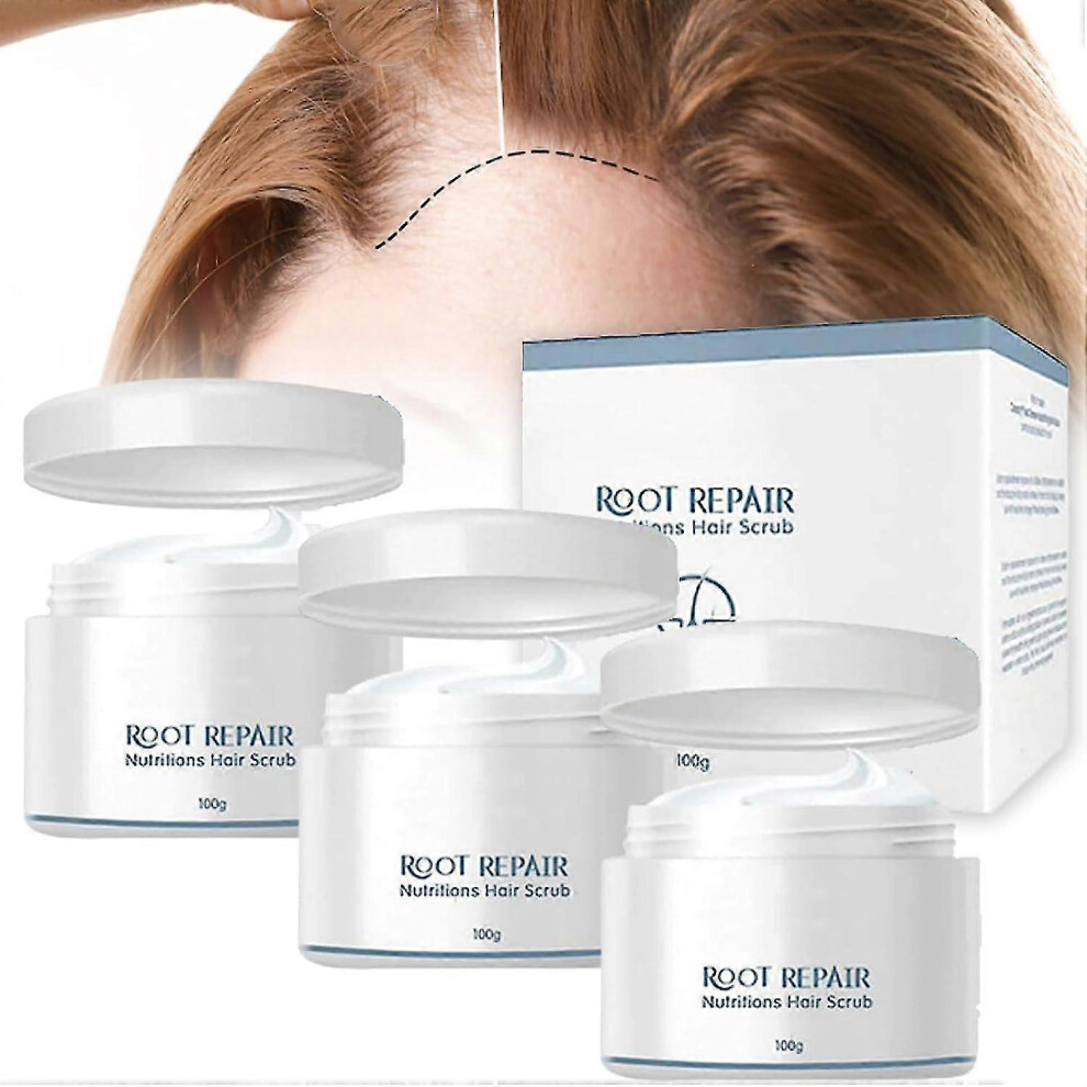 (3Pcs) Root Repair Nutritions Hair Scrub, 100g Root Nourishing Hair Scrub, Root Renew Nourishing Hair Scrub, Scalp Scrub For Hair Growth
