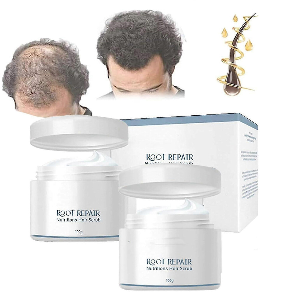 (2Pcs) Root Repair Nutritions Hair Scrub, 100g Root Nourishing Hair Scrub, Root Renew Nourishing Hair Scrub, Scalp Scrub For Hair Growth