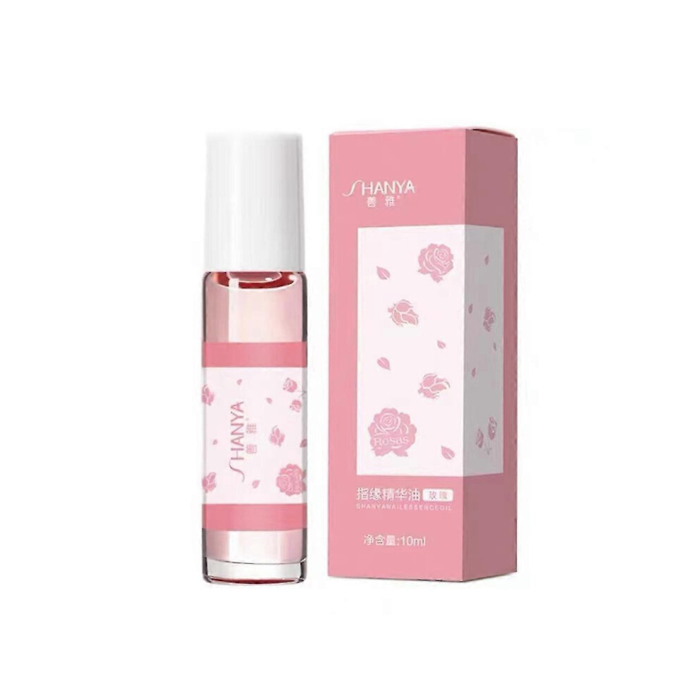 (Rose) Cuticle Oil for Nails, Rolling Ball Nail Nutrition Oil Pen, Cuticle Oil for Nails Repaired Dryness Damaged Nails and Cuticle, Moisturizes Nail