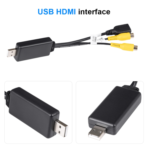 For Android System USB Interface to Video Out Adapter Car Radio Multimedia Player AV Output Connect 2
