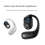 Digital Display Single Ear Hanging Bluetooth Headset Open 5.3 Wireless Earphone Black 7
