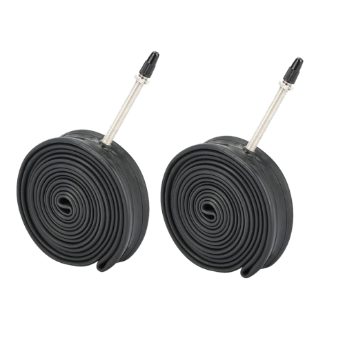 Chambres à Air Vélo De Route 700x23c - Valve Presta 40 Mm - Paire De 2 Tubes Butyle - Compatible 18c à 25c