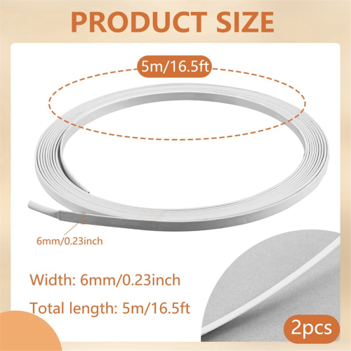 Λευκά ελατήρια Steel Boning Stays για ραπτική χειροτεχνία, πλάτος 1/4 ίντσας (22 γιάρδες) 2