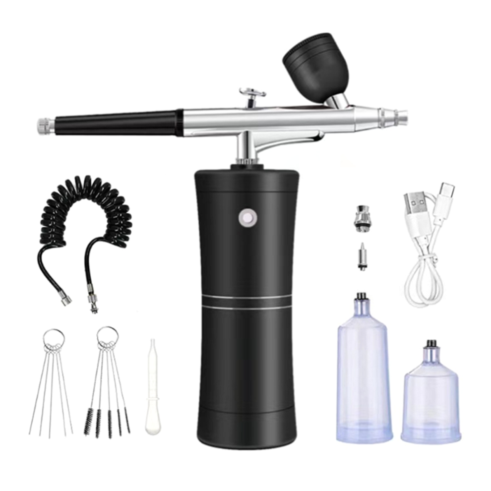 Airbrush Kit Cordless Mini With Compressor Set 0.3Mm Nozzle Portable Makeup Oxygen Machine A 4851337841516