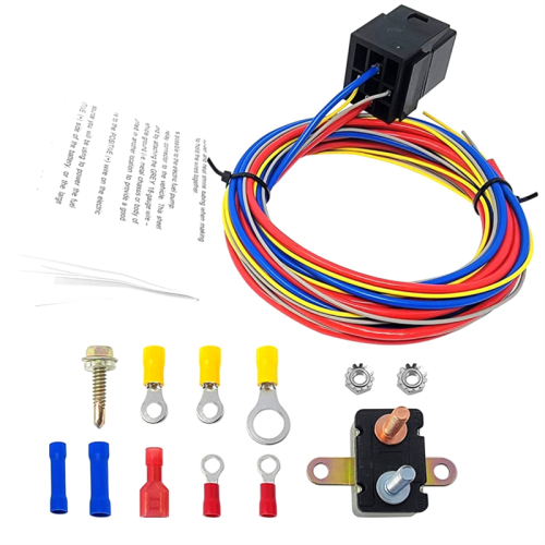 Kit Thermostat Ventilateur électrique Réglable – 12V, Sonde Inox, Plage 0-120°C | Pour Voiture, Camion, Installation Facile