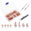 Copper Rivets and Burrs, Solid Brass Rust-Proof Studs Leather Rivet for Pure Setting Tool 7