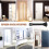12 Pack Black Spring Door Stops, Flexible Stopper with Low Mounted Rubber Bumper Tips 9