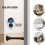 12 Pack Black Spring Door Stops, Flexible Stopper with Low Mounted Rubber Bumper Tips 6