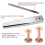 Copper Rivets and Burrs, Solid Brass Rust-Proof Studs Leather Rivet for Pure Setting Tool 6