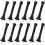12 Pack Black Spring Door Stops, Flexible Stopper with Low Mounted Rubber Bumper Tips 5