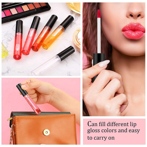 100 τμχ 10 Ml Άδειο Lip Gloss Tubes Clear Mini Refillable Balm Containers Πλαστικά μπουκάλια 2