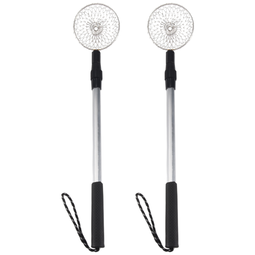 2Pcs Beach Scoop for Beachcombing Collect Seashell Rocks Sifting,Extra Long Telescoping Shovel 1