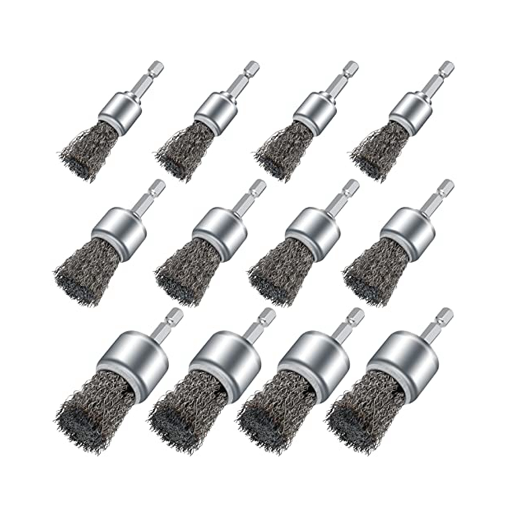 12Pcs Wire Brush Wheel For Drill, Cup Brushes Drill Paint Rust Removal And Small Spaces 4851337848218
