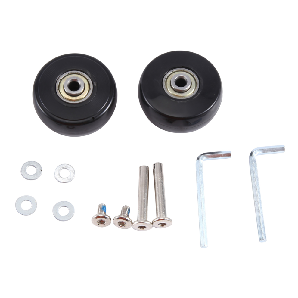 50X22mm Set of 2 Luggage Suitcase Replacement Wheels,PU Swivel Caster Wheels Carbon Steel Bearings Repair Kits-image-OPC-PG7J8YM-NEW