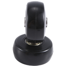 Conjunto de 2 rodas de reposição para mala de viagem de 50 x 24 mm, rodas giratórias de PU, rolamentos de aço carbono, kits de reparo