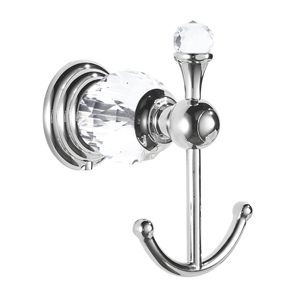 Crystal Towel Hook, Silver Robe Hooks, Bathroom Hand Wall Hanger For Clothes Closet Mounted Kitchen 4851337851379