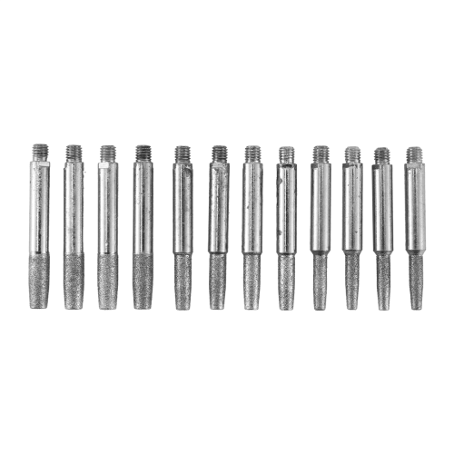 Chainsaw Sharpening Stone, Grinding 12PCS High Hardness Diamond Sharpener(4Mm, 4.8Mm, 5.5Mm)