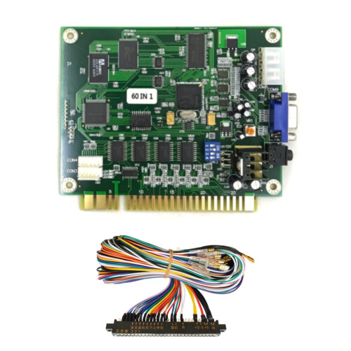 60 in 1 Multicade PCB Board Arcade Game with 28P Cable VGA Output Horizontal for Jamma 1