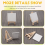 Conjunto de 14 peças de mini tela e pincel de cavalete, polegadas, tela pré-esticada, kit de pintura, crianças 6