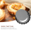 13 peças de moldes para tortas de ovos, mini formas de 3 polegadas com fundo removível, forma para cupcake, bolo, muffin, ferramenta de cozimento 7