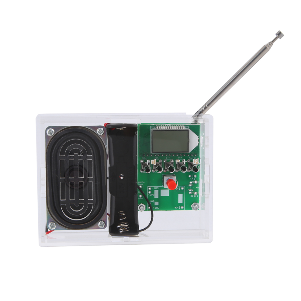 Kit De Radio Fm, Proyecto De Soldadura Diy, Receptor Inal?Mbrico Ajustable, Pantalla Lcd, Kits De M?Dulo Digital Para Aprender-image