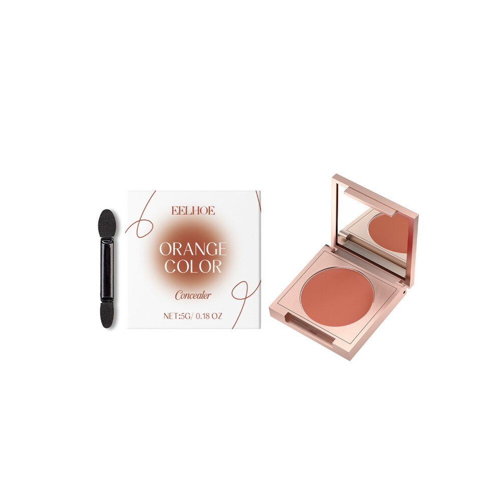 (Orange color) Concealer The Texture Is Light And Appropriate, And It Does Not Take Off The Makeup And Naturally Covers The Skin Blemishes