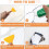 2 Pack Wall Mending Agent, Drywall Repair Kit with Scraper and Tips,Adhesive Putty 7