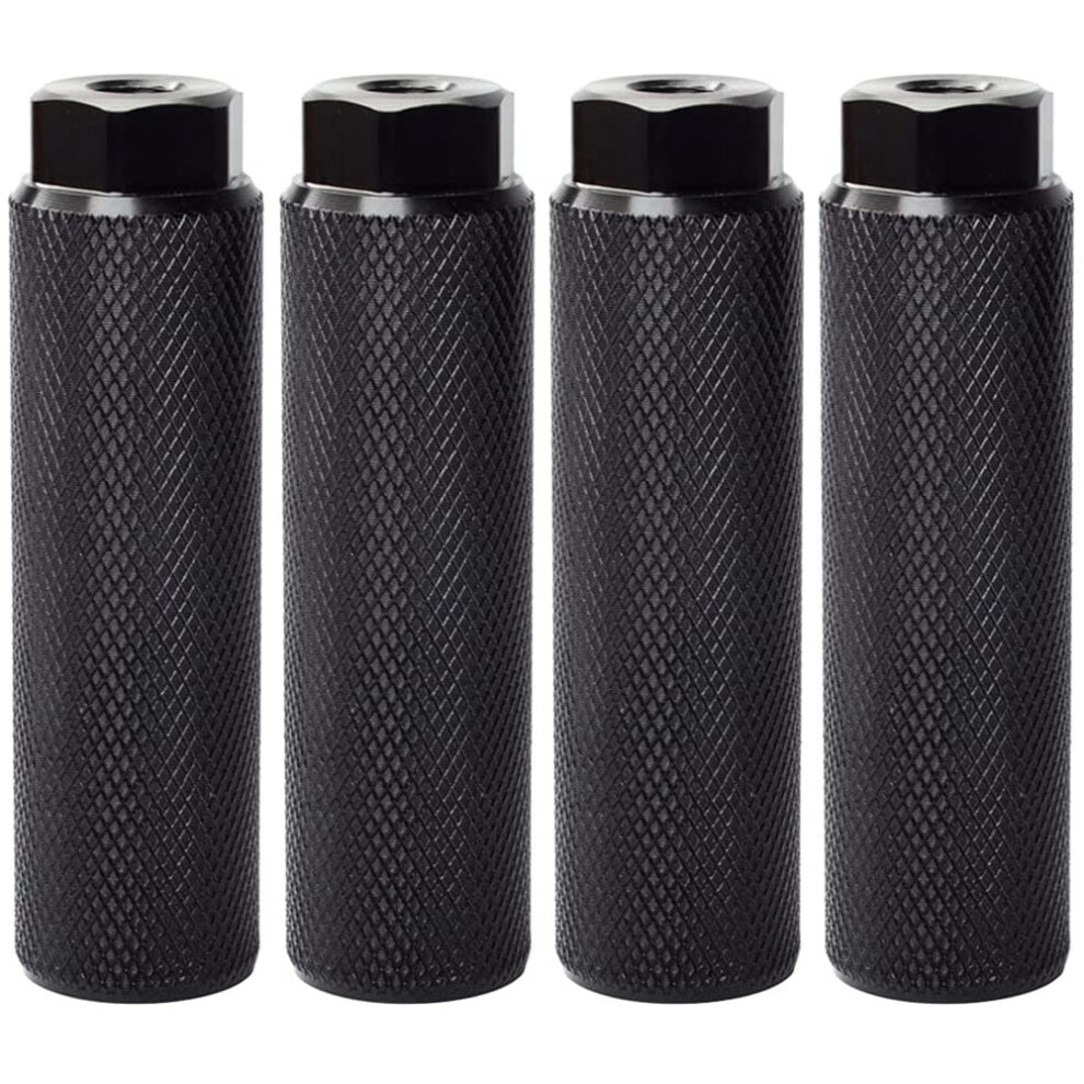 Kopinma 4Pcs Bike Pegs,Aluminum Alloy Anti-Skid Lead Foot Bicycle Pedals Bmx Pegs For Cycling Rear Stunt 3/8 Inch Axles