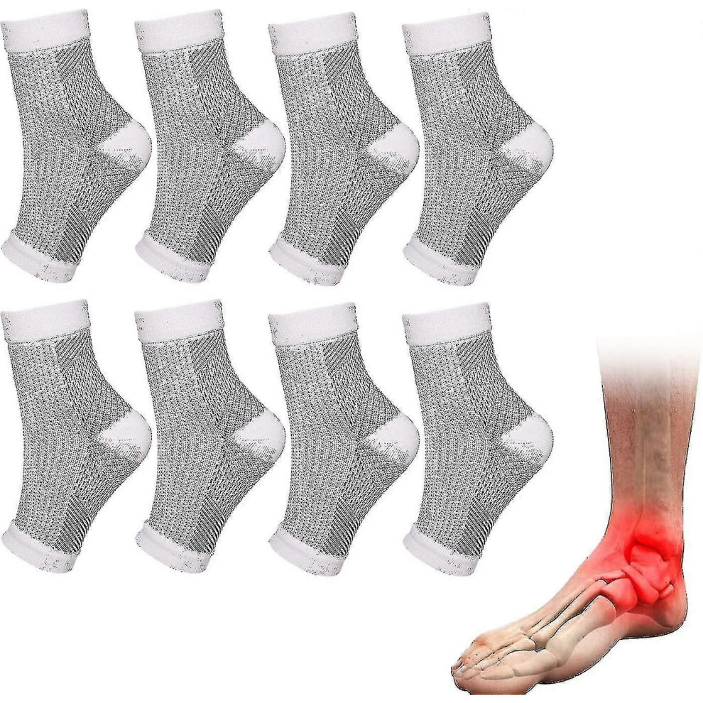 5 Pairs of Compression Socks for Neuropathy Pain Relief and Bedtime Fatigue - Foot Support Sleeves