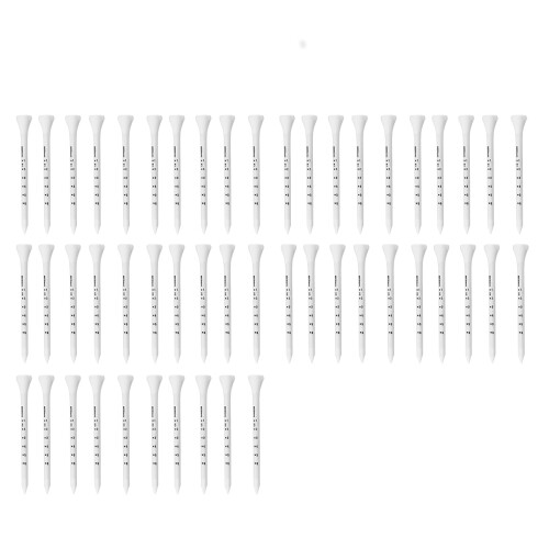 50Pcs Professional Golf 83Mm White Wood Tees Αξεσουάρ Εκπαιδευτικά βοηθήματα