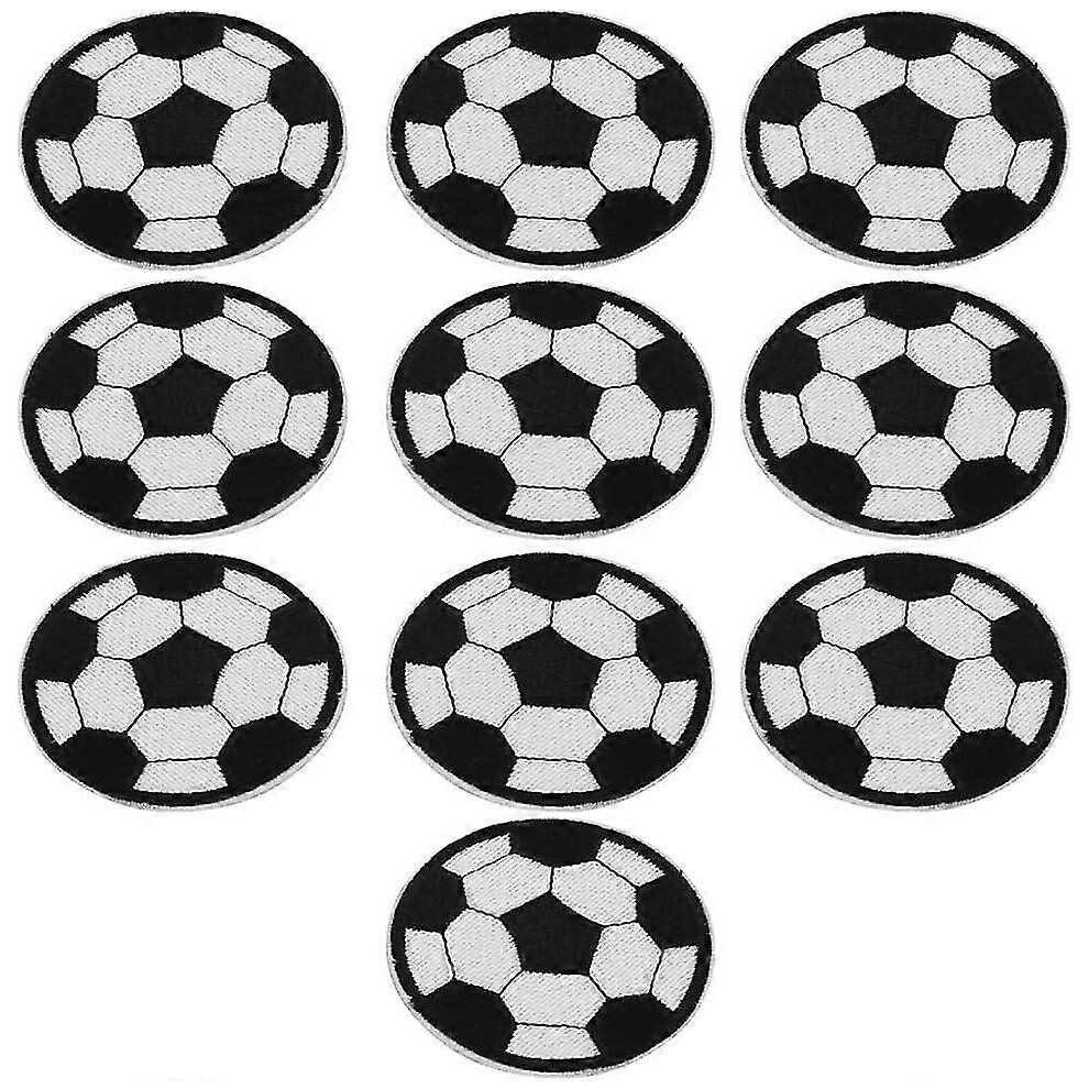 10pcs Iron On Patches for Clothing, Sew On Football Club Badges, Embroidery Patches for Clothes Backpack Football Shirt Jeans And Diy Repair