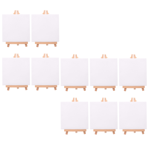 Δώρο 10 Set Artists Mini Canvas Painting Craft DIY Drawing Small Table Easel 2