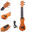 Ukulele elétrico de 21 polegadas, madeira maciça, casca de amendoim, mogno, em forma de UKE 8