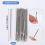 30pcs 5.2 cm Large-Eye Stitching Needles Hand Sewing for Leather Projects with Clear Bottle 5