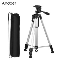 (silver) 135cm/53in Photography Tripod Stand Lightweight  Aluminum Alloy for Smartphone Camera