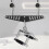 Multi-Grip LAT Pull Down Bar for Home Gym Fitness Spreader Plate Pulldown Attachments System Cable Machine Handle 9