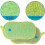 12 Double-Sided Non-Scratch Scraper Pads Antibacterial Microfiber Sponge Kitchen Cleans All Surfaces Effectively. Ideal for plates, pans. Washable dis 2