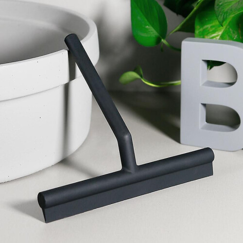 Window Wiper with Hook - Shower Tractor - Window Wiper - Shower Puller - Shower Puller - Non-slip - Window Wiper (black) 1