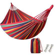 Outdoor Soft Cotton (red) Brazilian Fabric Hammock Double Width 2 Person Travel Camping Hammock