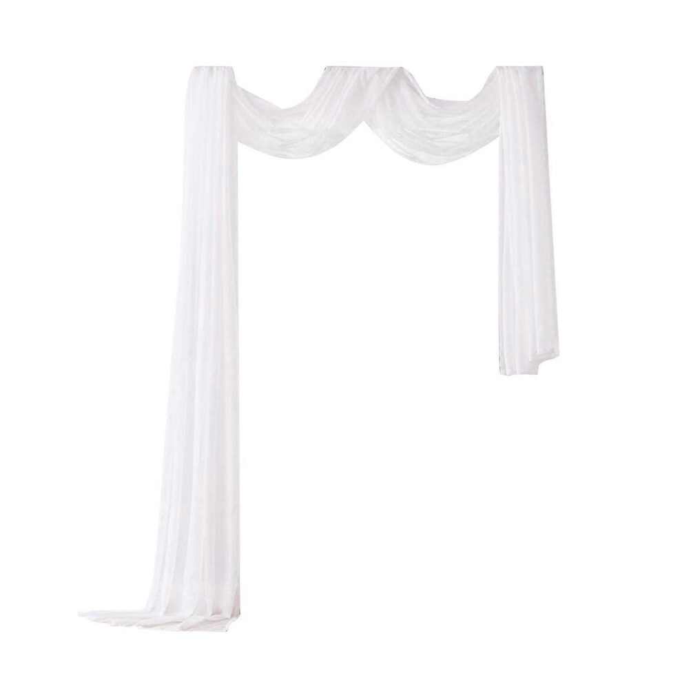 (1.5*5M, White) Elegant Simple Window Curtains Easy Care Semi Sheer Curtains For Patios Balcony
