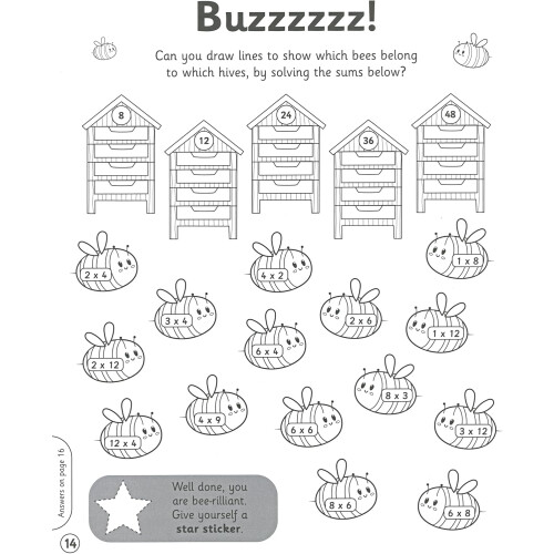 Times Tables Workbook With Wall Chart & Fun Multiplication Activities 2